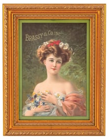 BRASSY & CO. INC SAN JOSE CALIF. WHISKEY SIGN