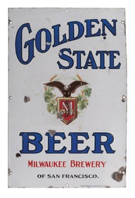 GOLDEN STATE BEER PORCELAIN SIGN