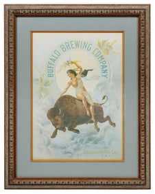 BUFFALO BREWING COMPANY NATIVE GIRL ON BUFFALO