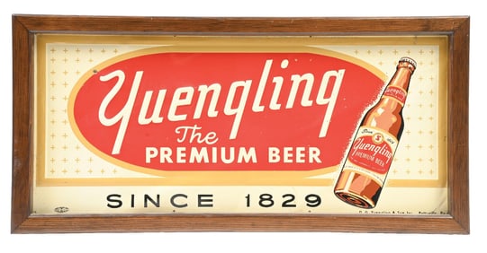 YUENGLING'S PREMIUM BEER TIN LITHOGRAPH SIGN