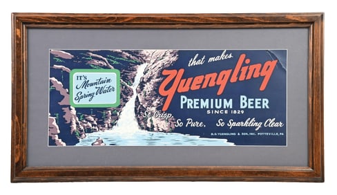 YUENGLING PREMIUM BEER CARDBOARD SIGN