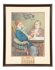 THEO. R. HELB'S KEYSTONE BREWERY LITHOGRAPH