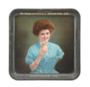 SUSQUEHANNA BREWING CO. "BERTHA" BEER TRAY