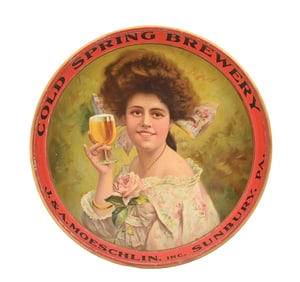 COLD SPRING BREWERY J. & A. MOESCHLIN, INC. BEER TRAY
