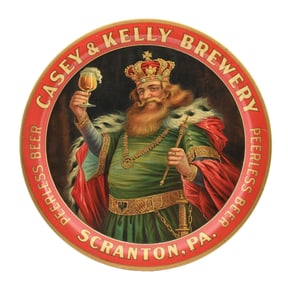CASEY & KELLEY BREWERY GAMBRINUS BEER TRAY