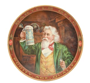 BARTEL'S BEER "THE PROFESSOR" TRAY