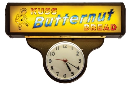 BUTTERNUT BREAD LIGHT-UP CLOCK