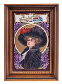 WHITELAW BRO'S AND ZAGEN FRAMED PICTURE OF WOMAN