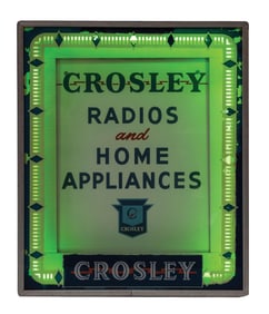 CROSLEY RADIO & HOME APPLIANCE NEON SIGN