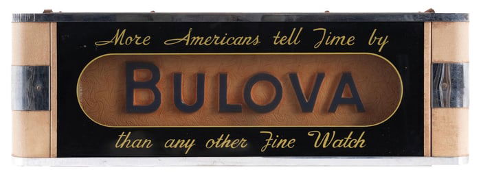 BULOVA NEON COUNTER SIGN