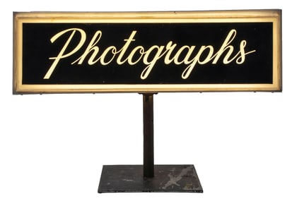 DOUBLE-SIDED LIGHT-UP PHOTOGRAPH BOOTH SIGN