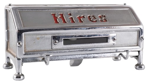 CAST ALUMINUM HIRES ROOT BEER STRAW DISPENSER