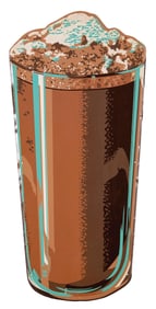 DIE-CUT TIN SODA FOUNTAIN MILKSHAKE SIGN