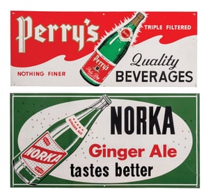 PAIR OF SODA SIGNS