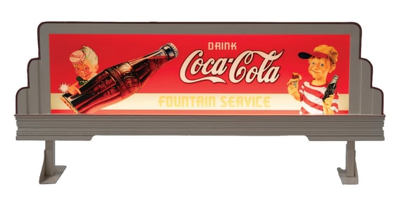 CONTEMPORARY LIGHT-UP COCA-COLA MINIATURE BILLBOARD ADVERTISING SIGN