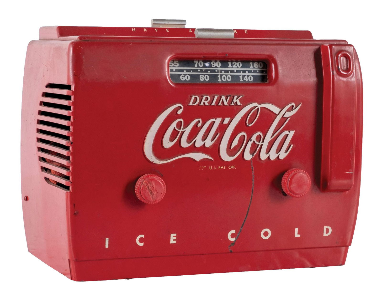 ORIGINAL POINT OF PURCHASE DISPLAY PLASTIC COCA-COLA RADIO (1 of 5)