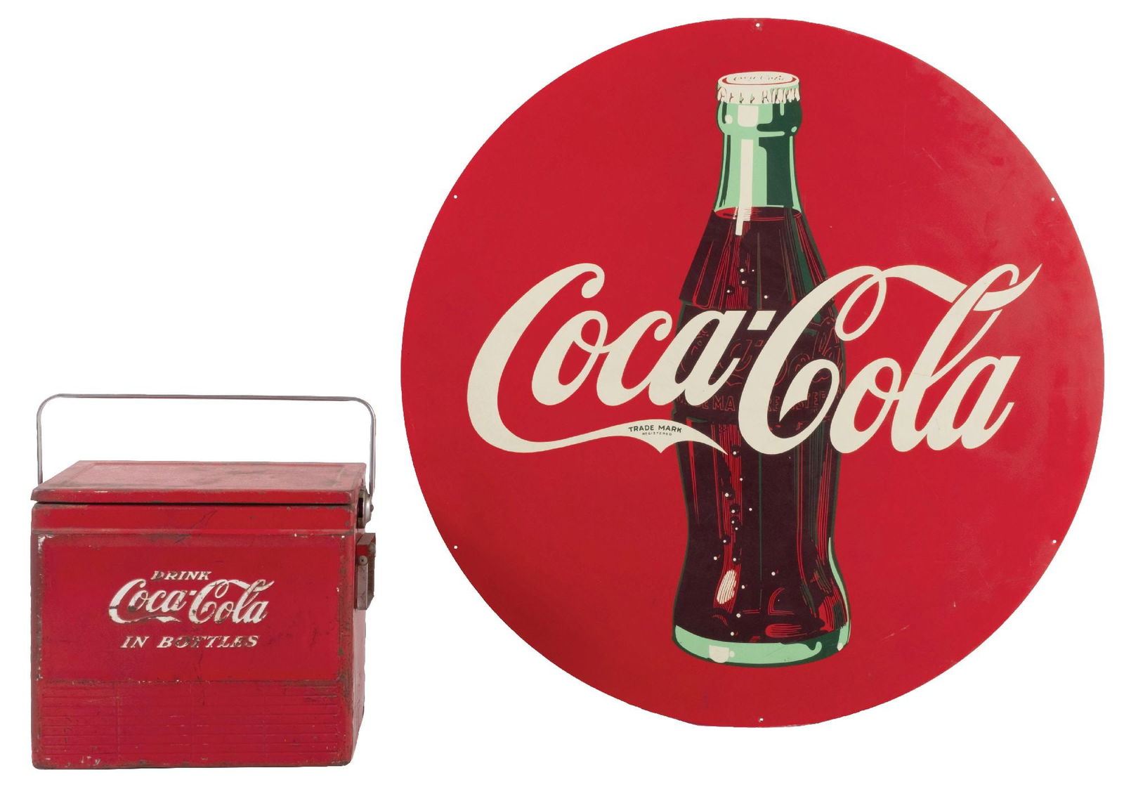 PAIR OF COCA-COLA ADVERTISING ITEMS (1 of 4)