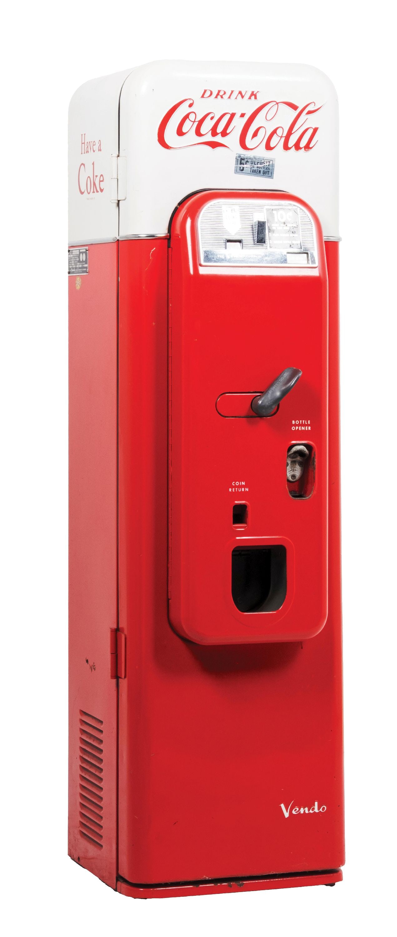 10¢ COCA COLA VENDO MODEL 44 VENDING MACHINE (1 of 5)