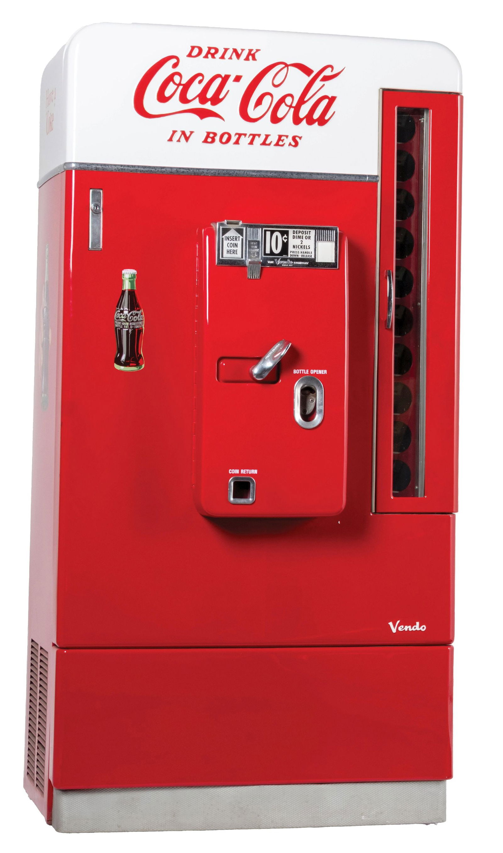 10¢ COCA-COLA VENDO MODEL 110 SODA VENDING MACHINE (1 of 5)