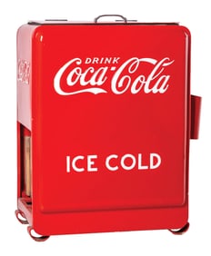 COCA-COLA WESTINGHOUSE JR. FLOOR MODEL ICE BOX