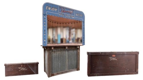 ICE CREAM STORE DISPLAY FEATURE WITH ORIGINAL SHIPPING CRATE