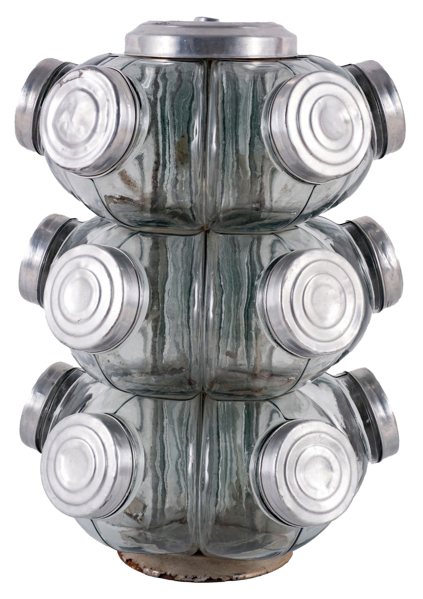 ROTATING DISPLAY RACK WITH 15 CANDY JARS WITH LIDS (1 of 4)