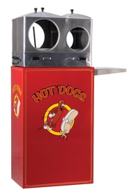 CHEF MASTER HOT DOGGER ON A CUSTOM STAND
