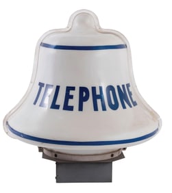 LARGE LIGHT-UP BELL 3D PLASTIC DISPLAY