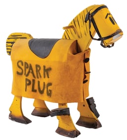 SPARK PLUG KIDDIE RIDING HORSE