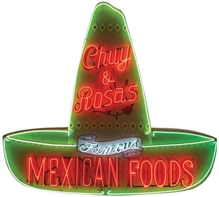 CHUY & ROSA'S MEXICAN FOOD NEON TRADE SIGN