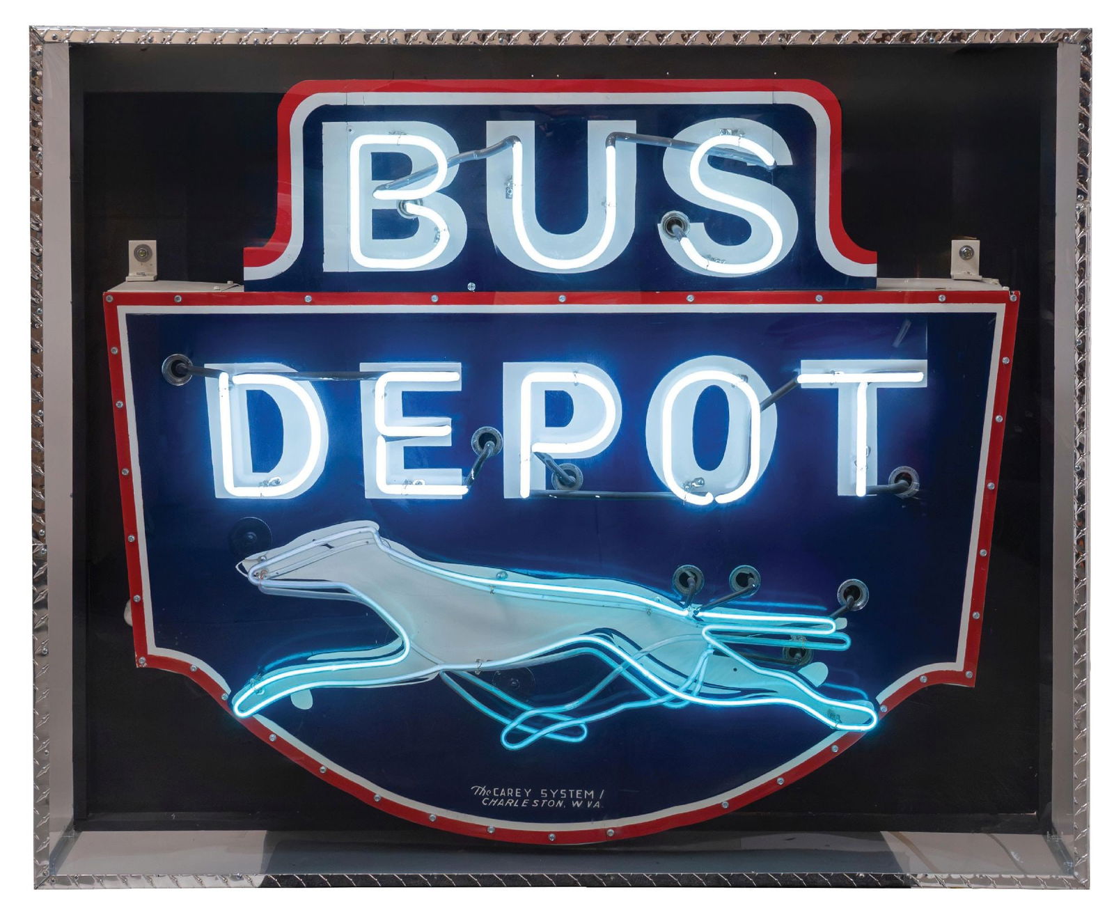GREYHOUND BUS DEPOT NEON SIGN (1 of 3)