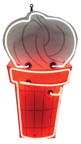 ICE CREAM SHOP NEON ICE CREAM CONE SIGN