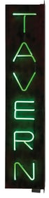 VERTICAL TAVERN NEON SIGN