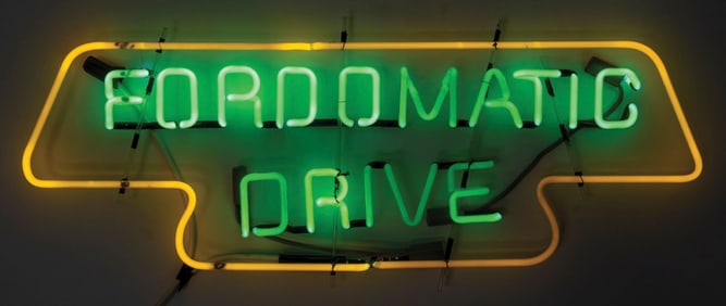 FORDOMATIC DRIVE NEON SKELETON SIGN