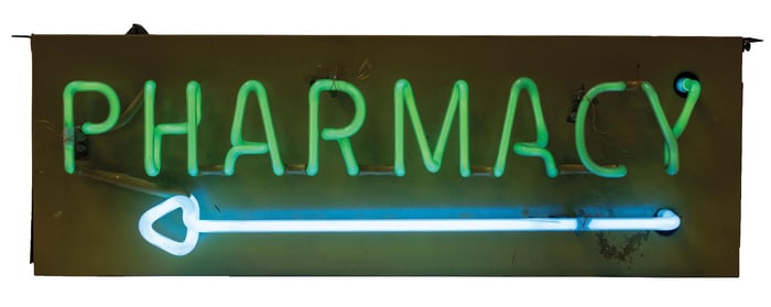 PHARMACY ARROW NEON SIGN
