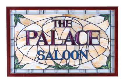 ABSOLUTELY AMAZING RECREATION OF AN EARLY REVERSE GLASS SIGN ADVERTISING ESPINA HAVANA CIGARS