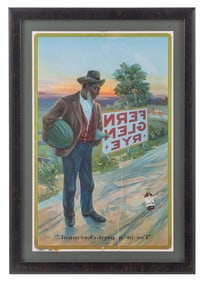 FRAMED LITHOGRAPH PRINTER'S PROOF FOR FERN GLEN RYE