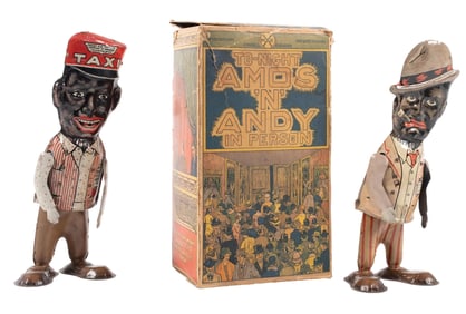 LOUIS MARX & CO. AMOS 'N' ANDY WALKING FIGURES
