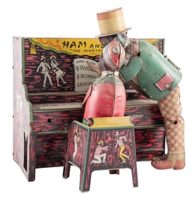 HAM AND SAM WIND-UP TIN TOY