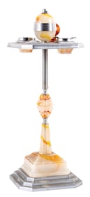 ART DECO AND BAKELITE SMOKING STAND