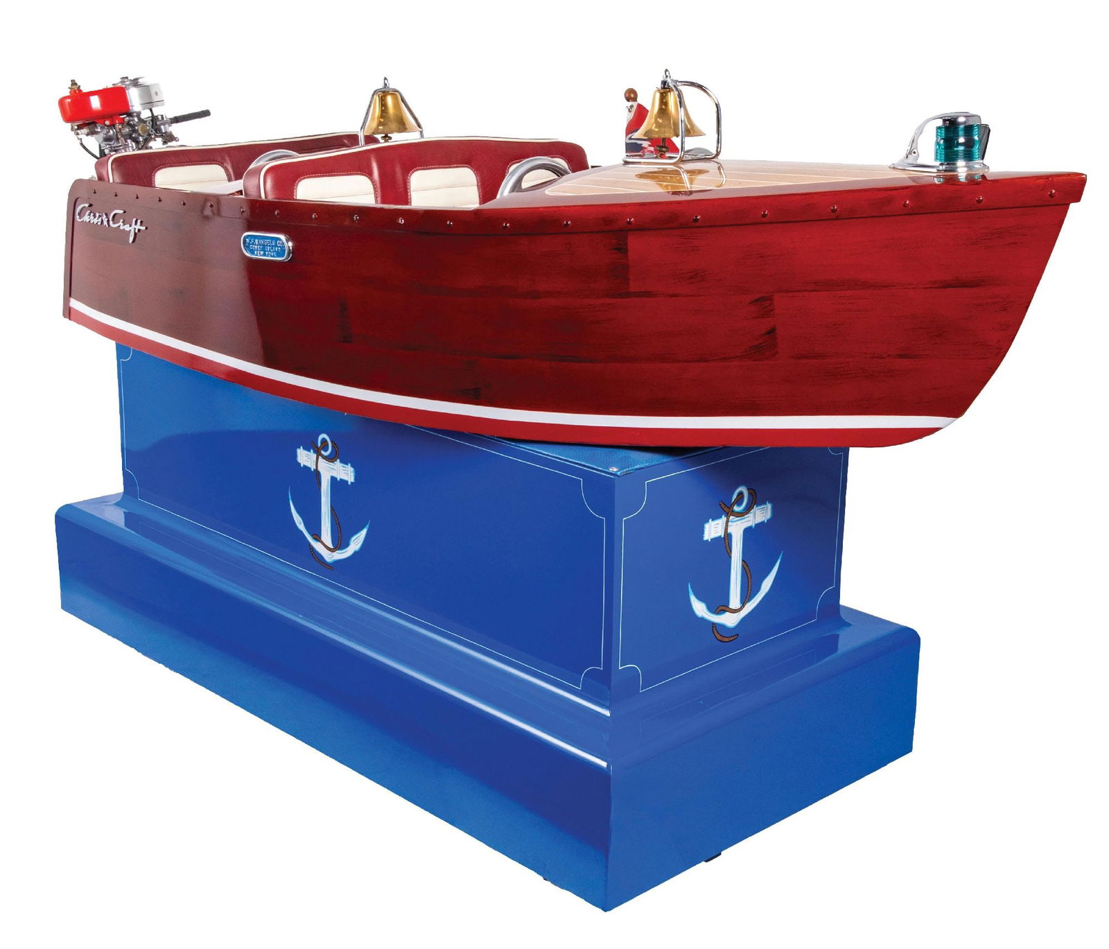 RESTORED W.F. MANDELS CO. CONEY ISLAND BOAT RIDE (1 of 7)