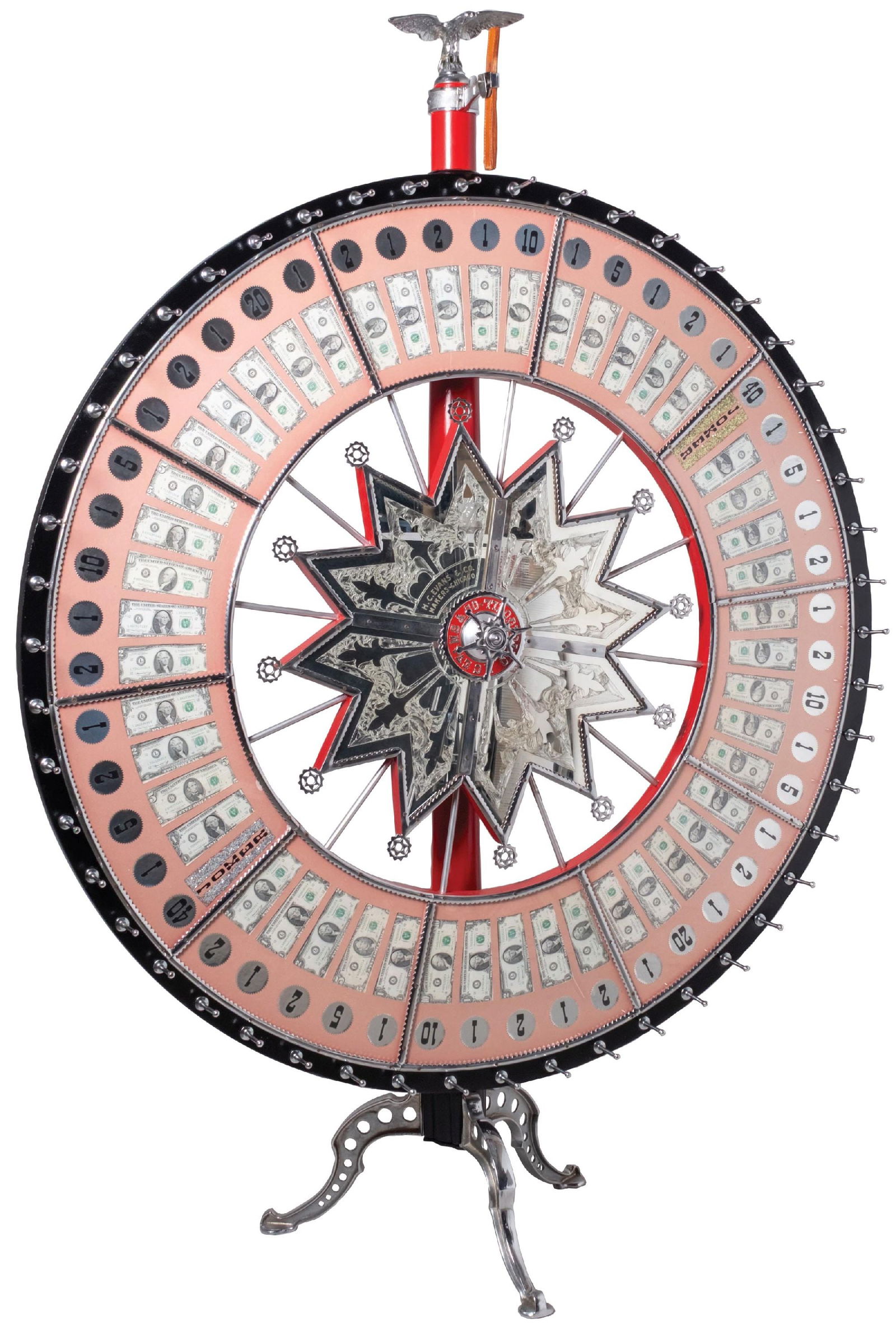 H.C. EVANS AND CO. FULL SIZE GAMING WHEEL (1 of 5)