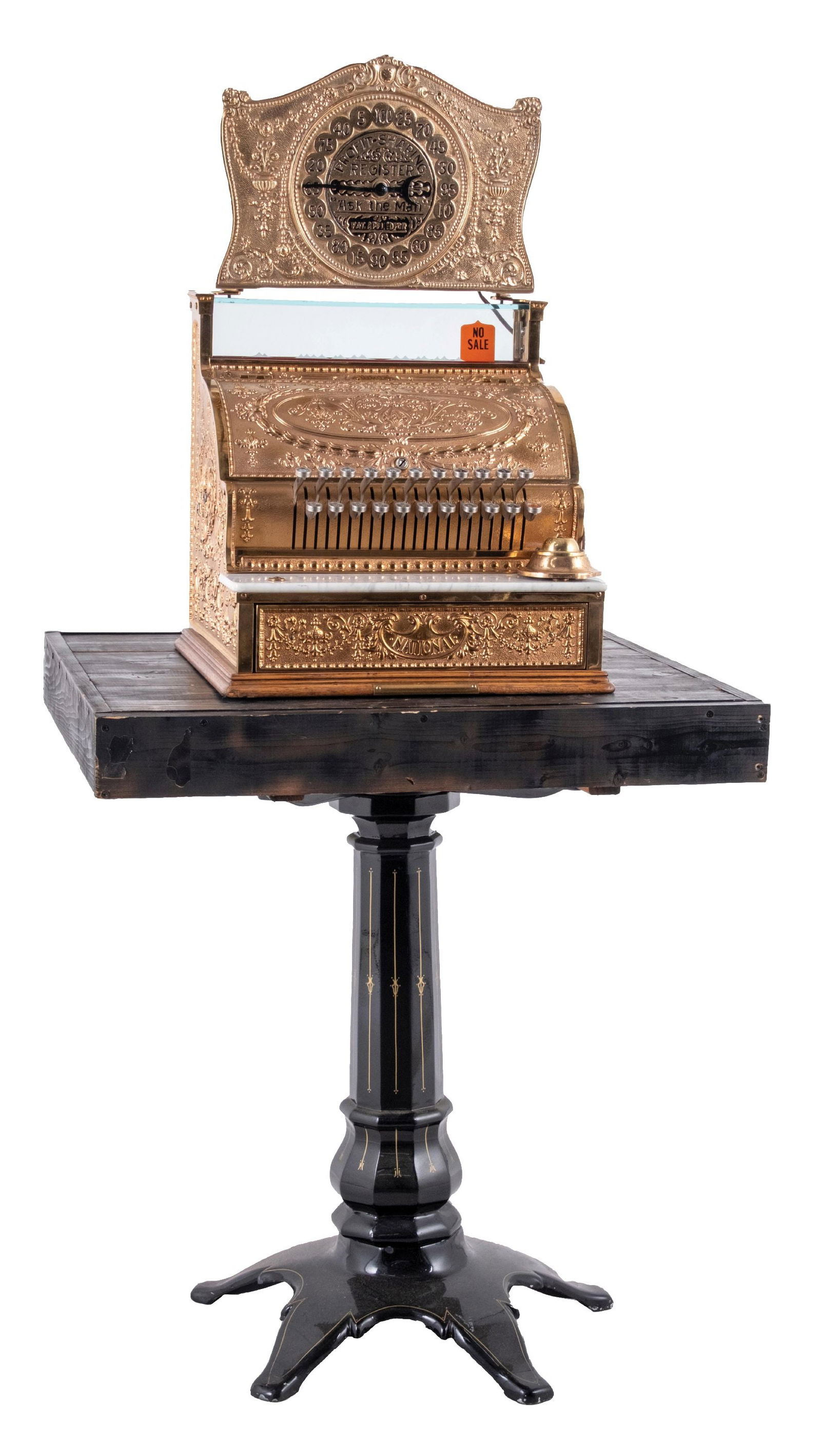 NATIONAL CASH REGISTER MODEL 332 SERIAL NO. 1157845 WITH STAND (1 of 6)