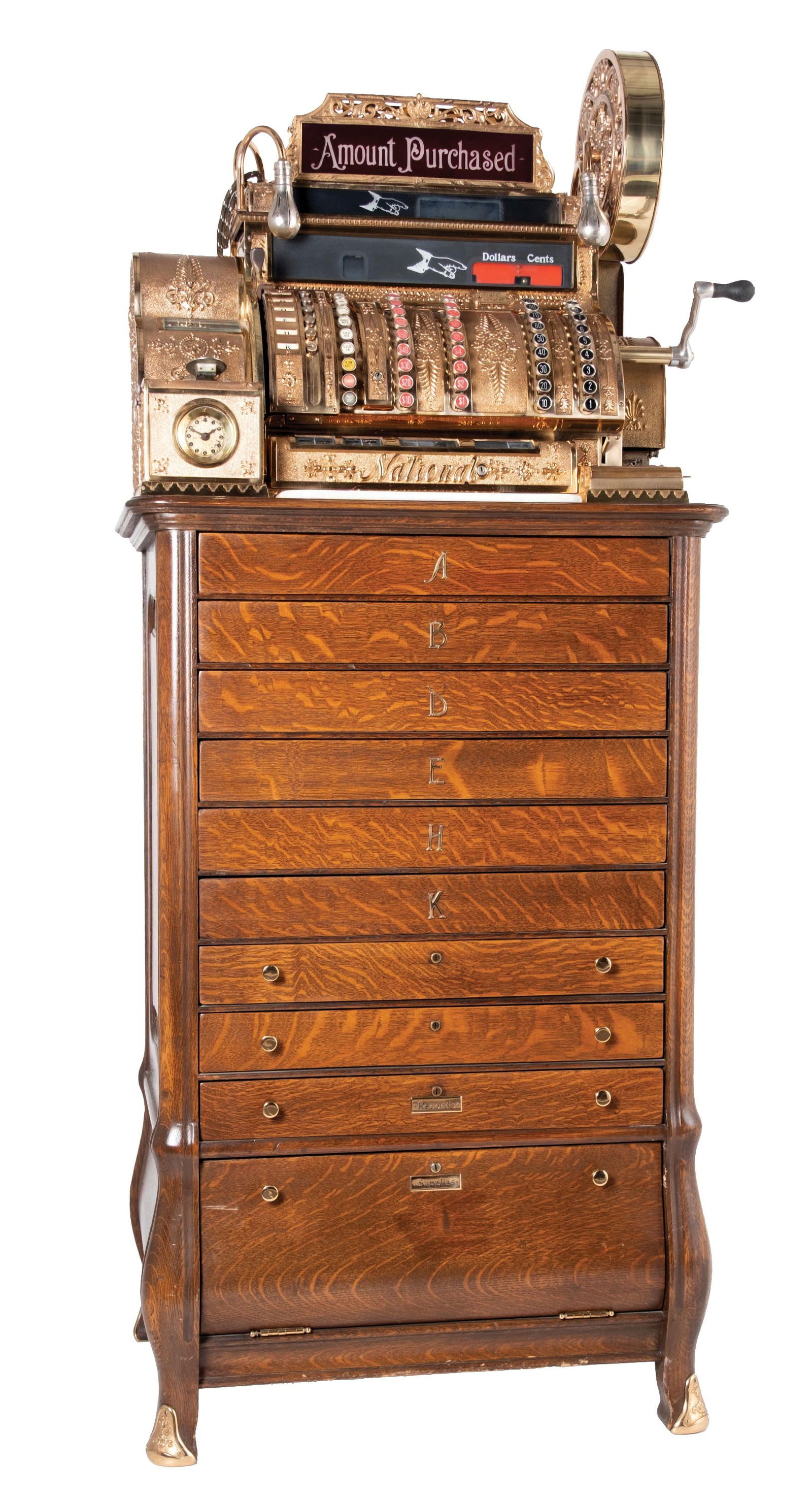 NATIONAL FLOOR MODEL 563-6-F SERIAL #694549 CASH REGISTER (1 of 7)