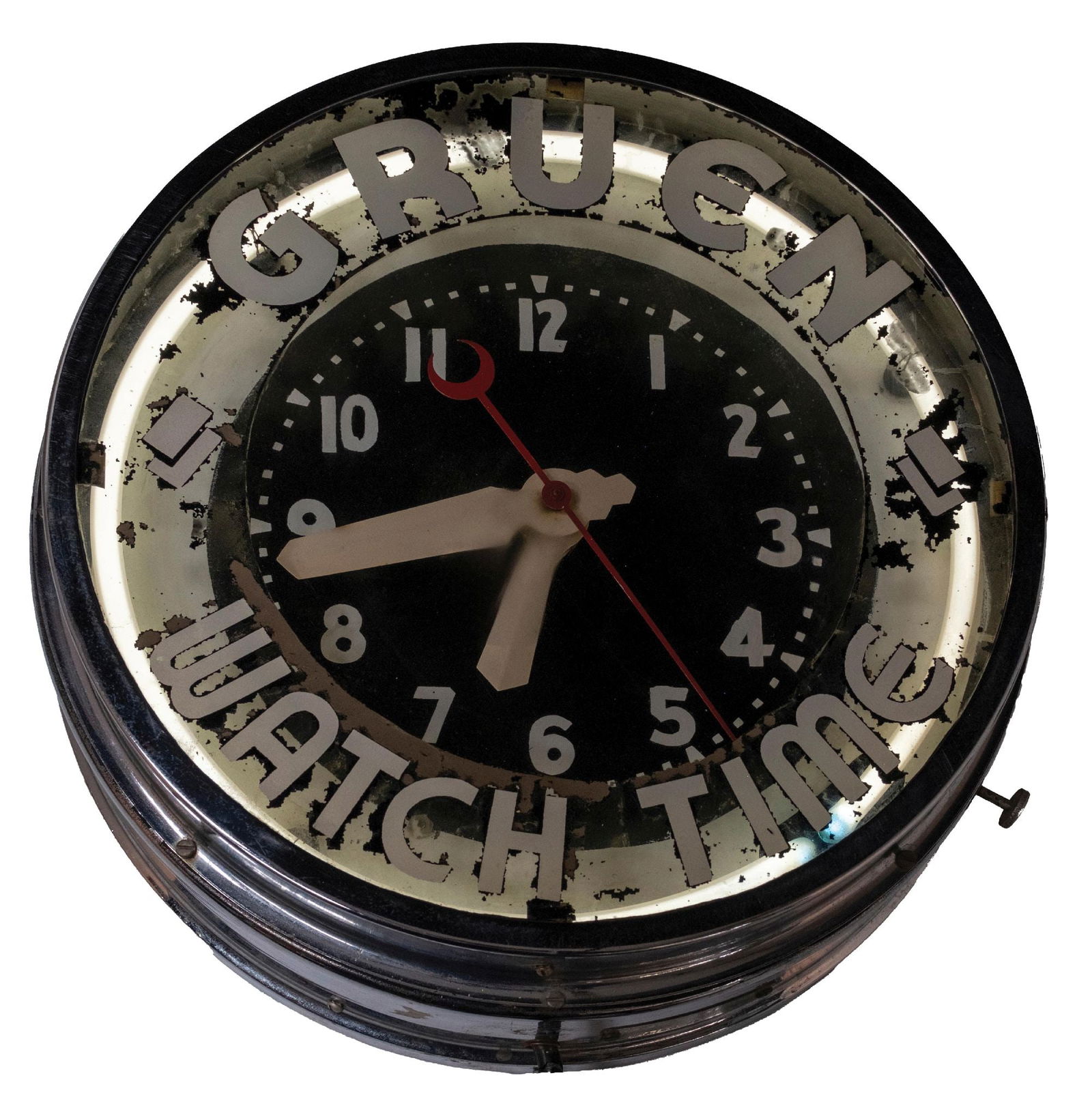 GRUEN WATCH NEON CLOCK (1 of 4)