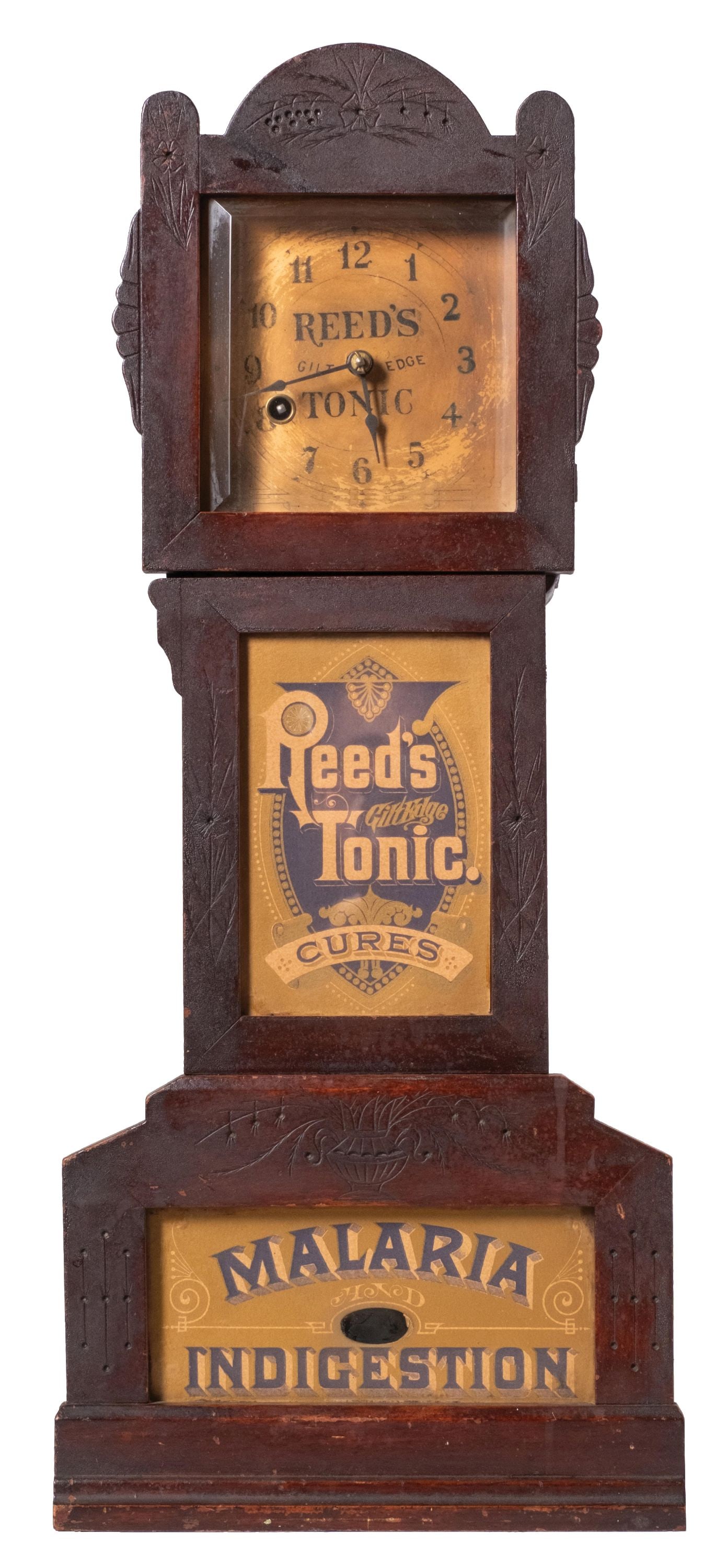 REED'S TONIC ORIGINAL MANTEL CLOCK (1 of 5)