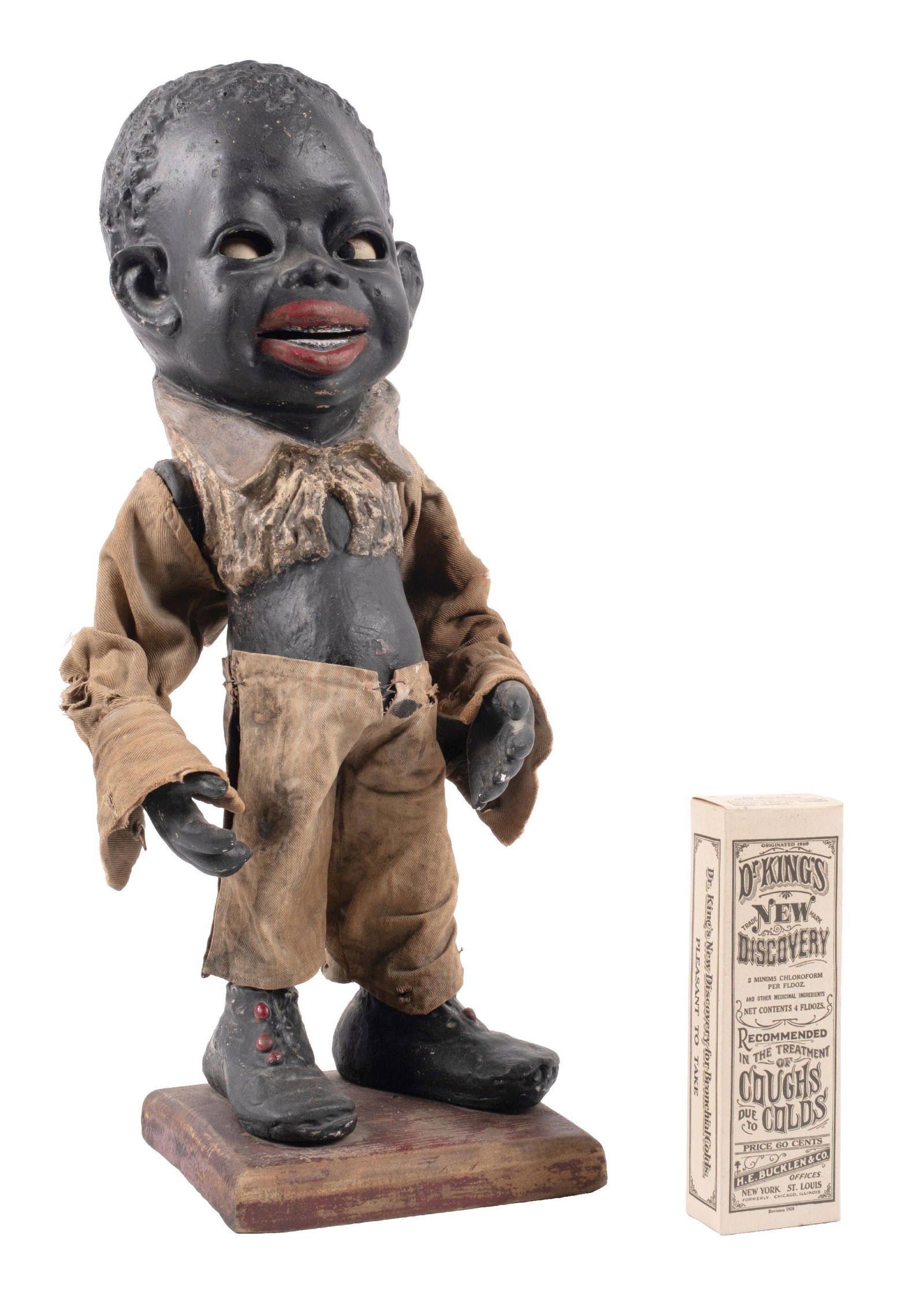 EXTREMELY EARLY BLACK AMERICANA MERCHANDISE DISPLAY FIGURE (1 of 5)