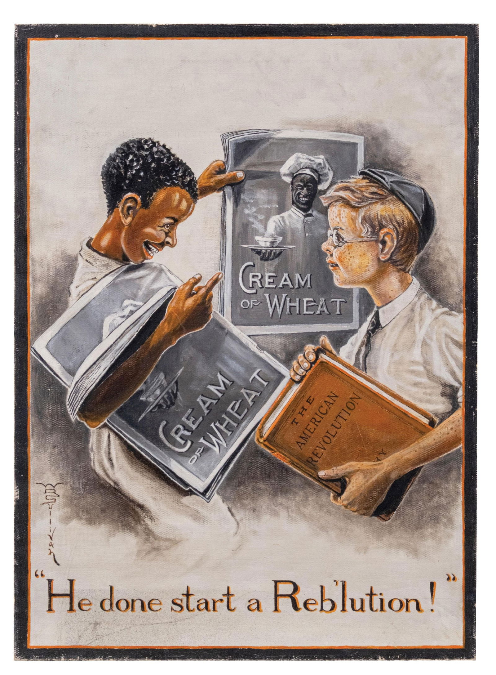 WILLIAM R. SULLIVAN CREAM OF WHEAT ADVERTISING ILLUSTRATION (1 of 2)