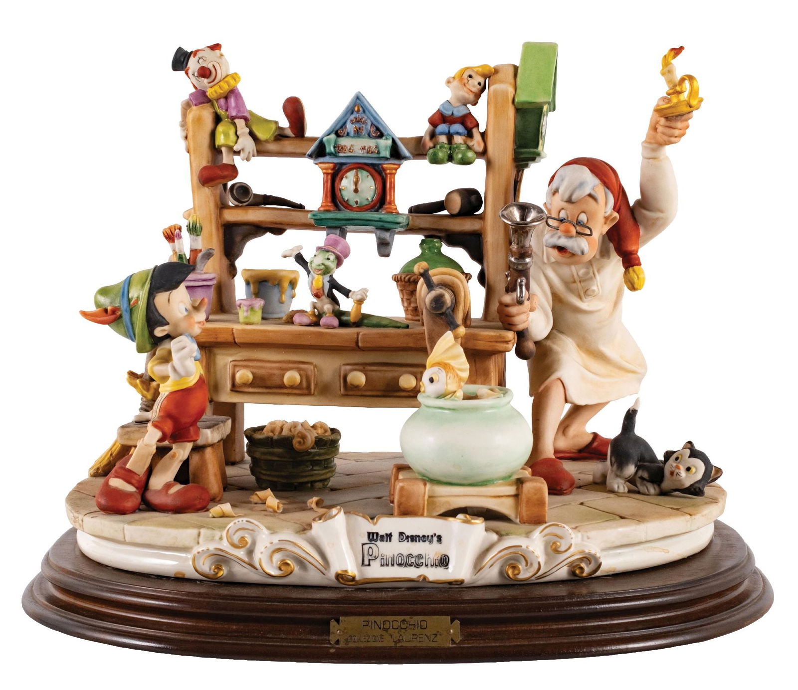 WALT DISNEY PINOCCHIO "LAURENZ" PORCELAIN DISPLAY (1 of 6)