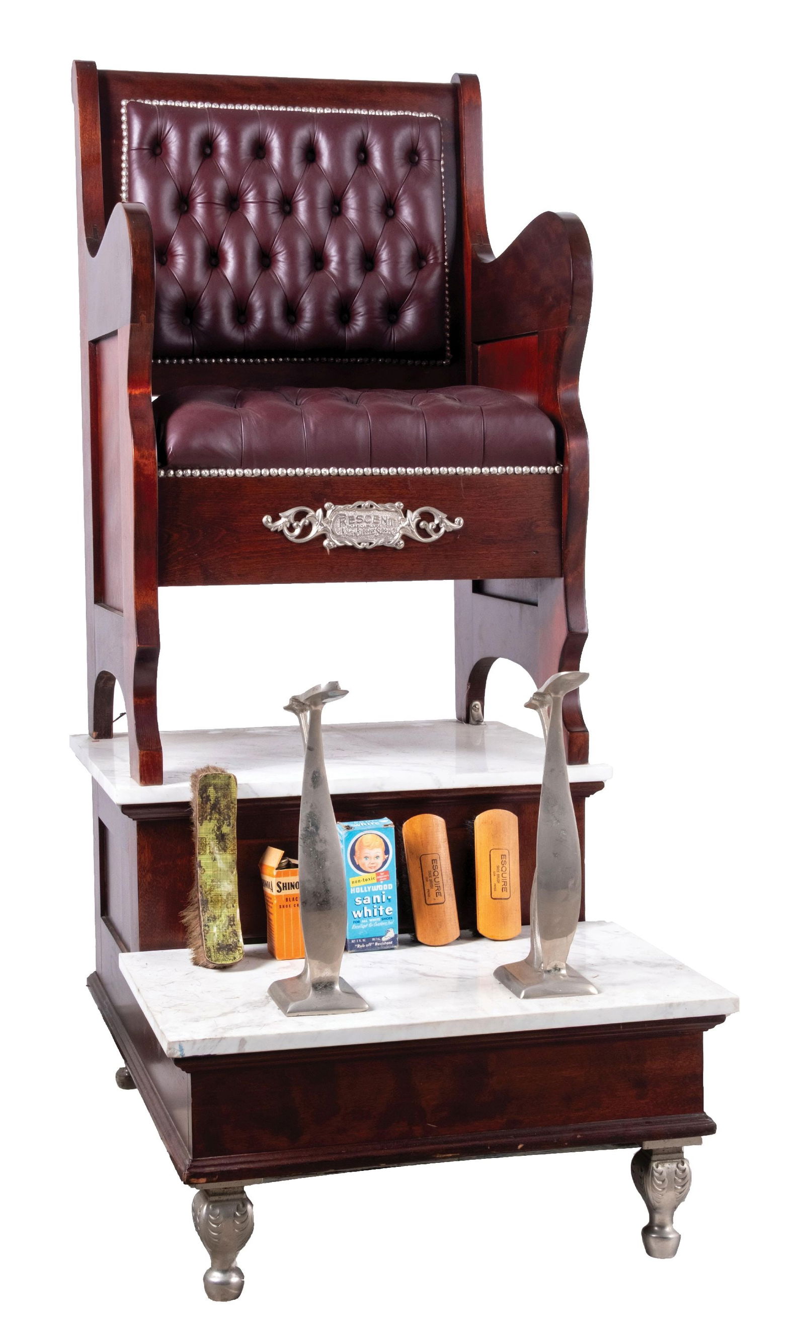 CRESCENT BARBERSHOP SHOESHINE STAND (1 of 6)